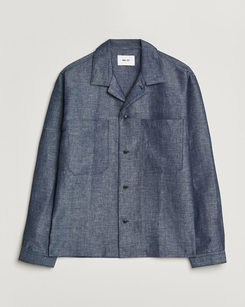 NN07 Rob Denim Overshirt Raw Indigo – Blå