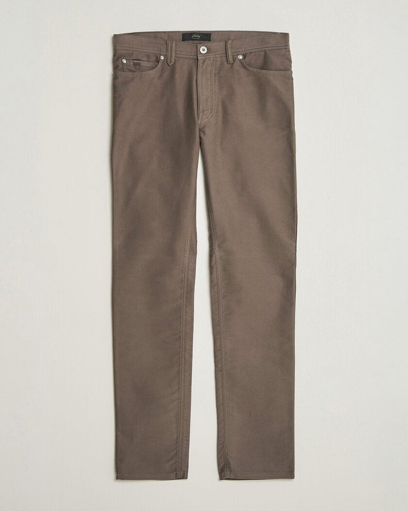 Brioni 5-Pocket Moleskine Pants Grey – Grå