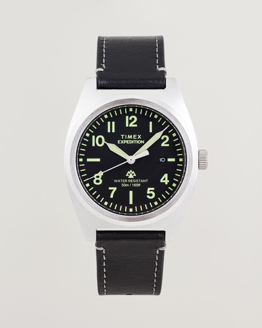Timex Expedition North Capstone Leather Strap 39mm Black Dial – Svart