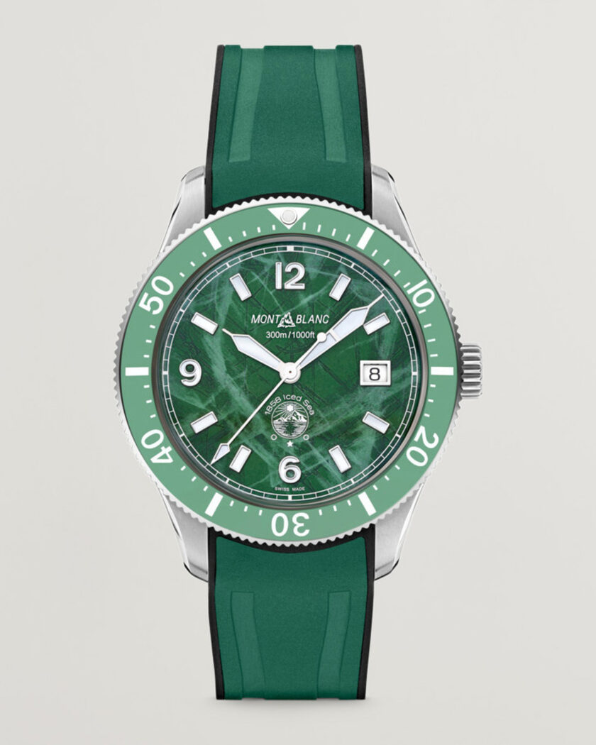 Montblanc Iced Sea Automatic Date Rubber Strap Green – Grønn