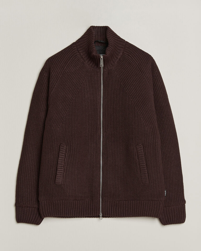 Carhartt WIP Bandley Padded Wool Mix Full Zip Palisander Brown – Brun