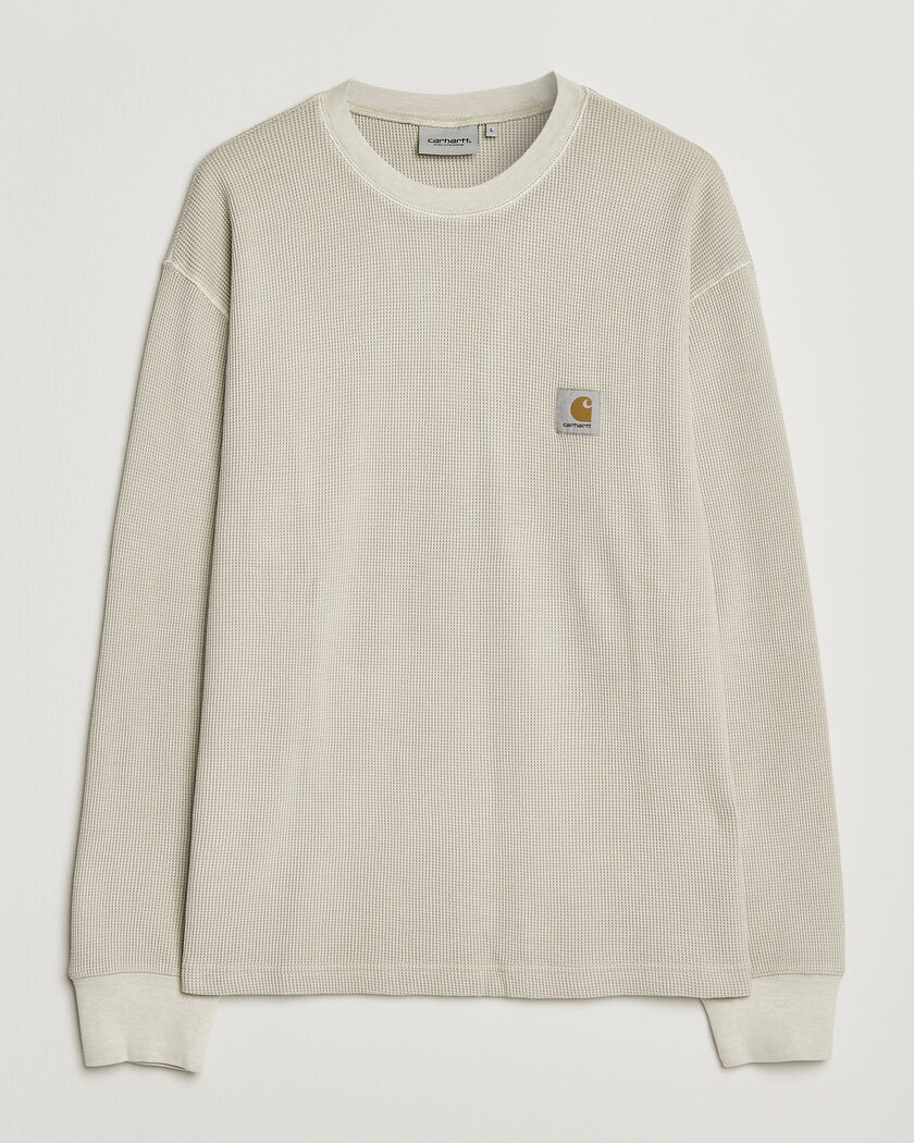 Carhartt WIP Long Sleeve Waffle T-Shirt Fleur De Sel – Hvit