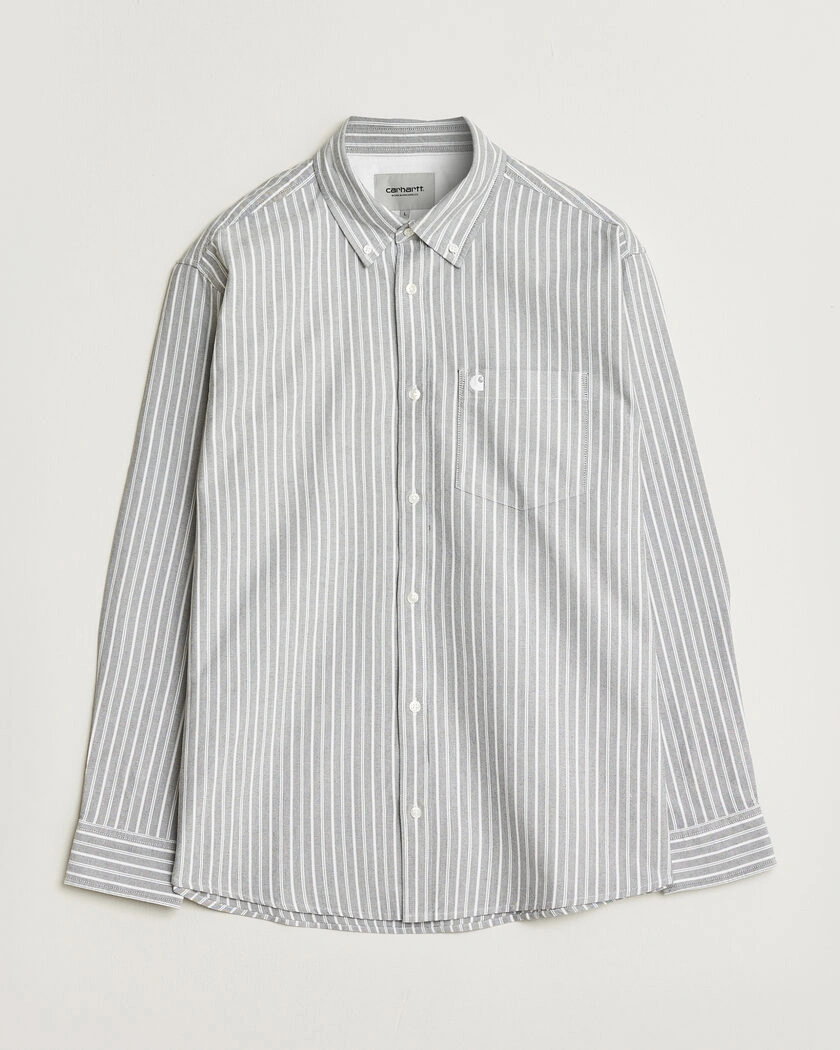 Carhartt WIP Canan Striped Oxford Shirt Black – Svart
