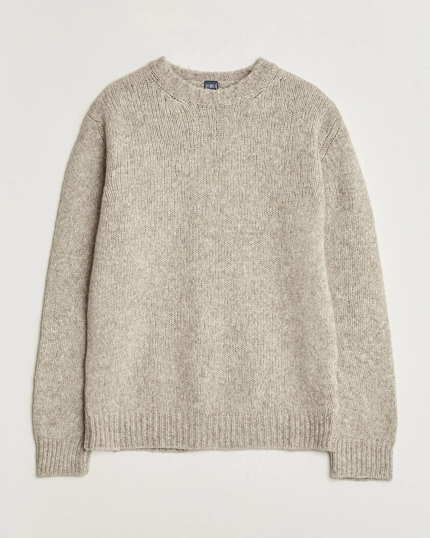 Fedeli Yak Blend Sweater Beige Melange – Beige