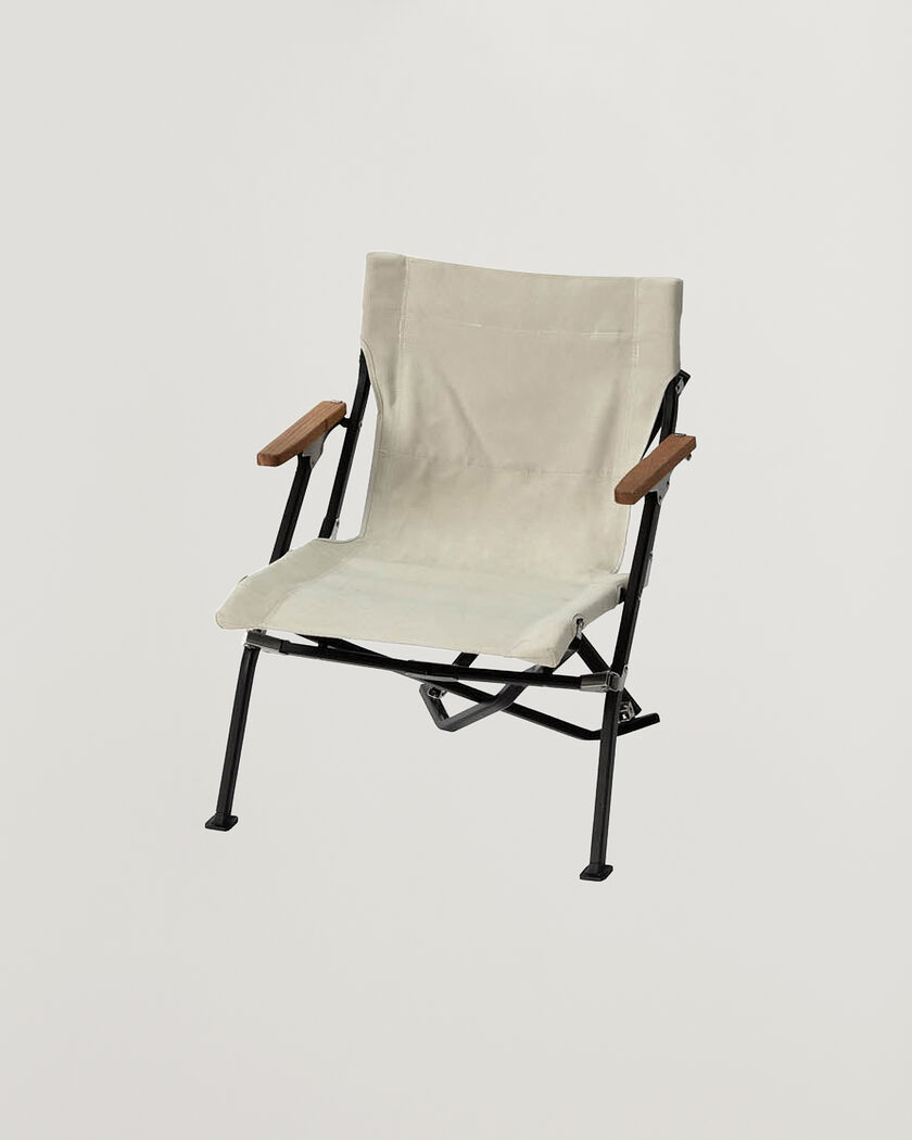 Snow Peak Luxury Low Beach Chair Ivory – Hvit