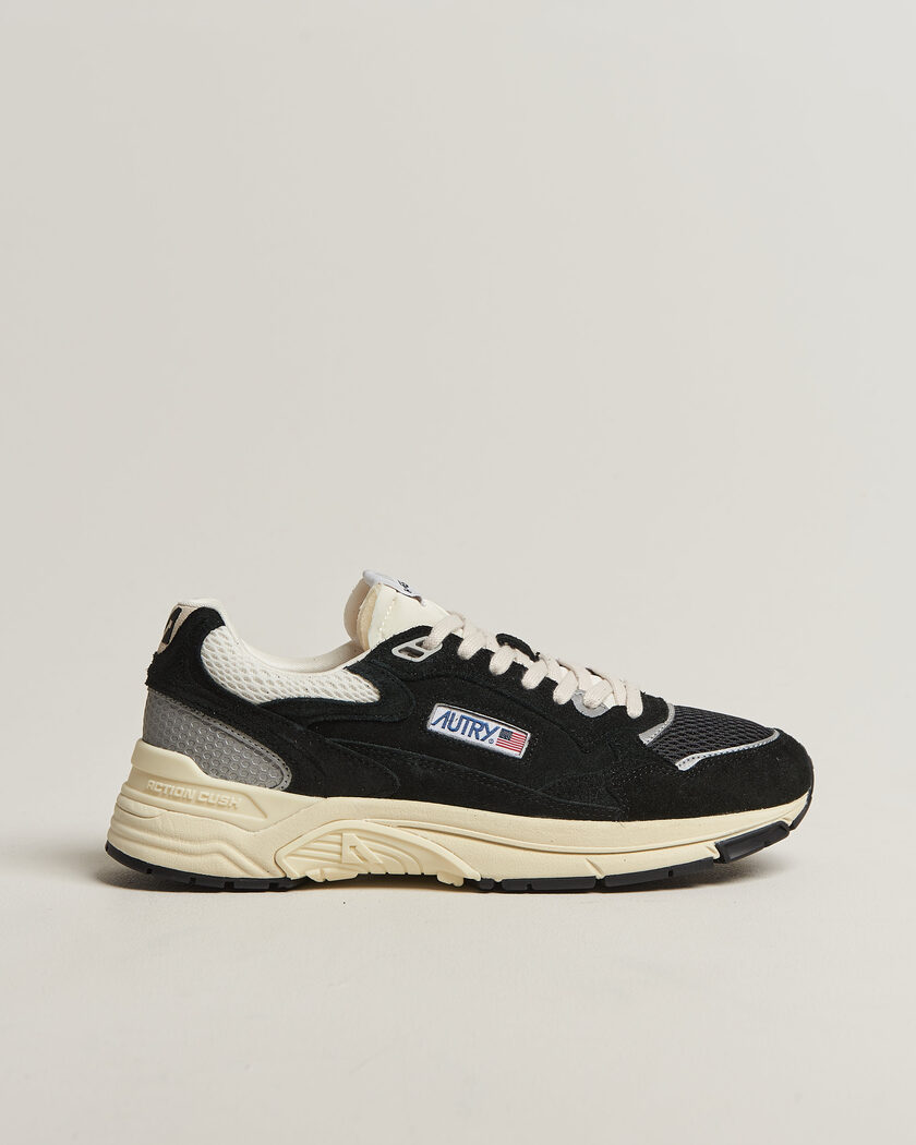 Autry Hyperway Low Suede Running Sneaker Black – Svart