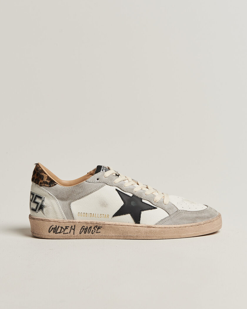 Golden Goose Ball Star Sneakers White/Grey – Hvit