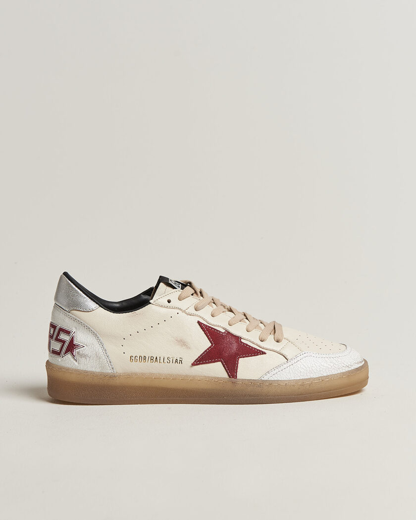 Golden Goose Ball Star Sneakers White/Red – Hvit