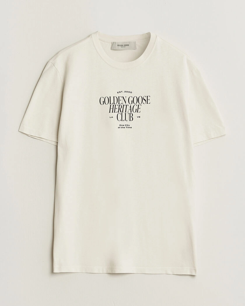 Golden Goose Journey Print T-Shirt Heritage White – Hvit