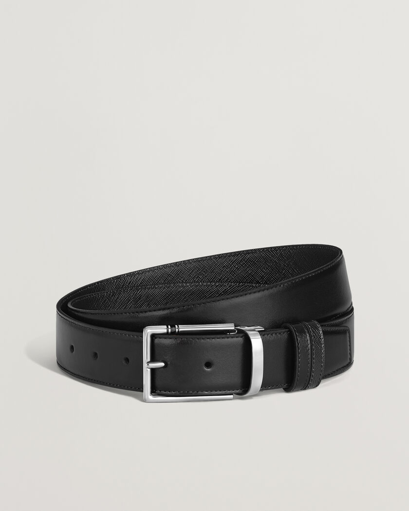 Montblanc 35mm Reversible Calf/Sartorial Belt Black – Svart