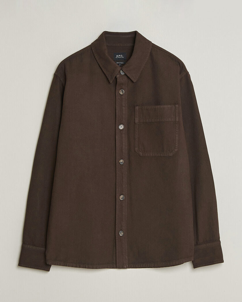 A.P.C. Basile Overshirt Chocolate – Brun