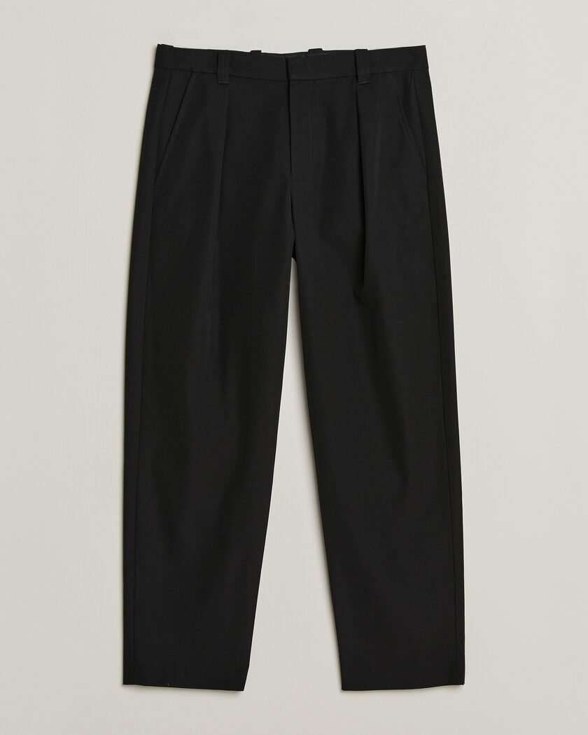 A.P.C. Renato Pleated Trousers Black – Svart