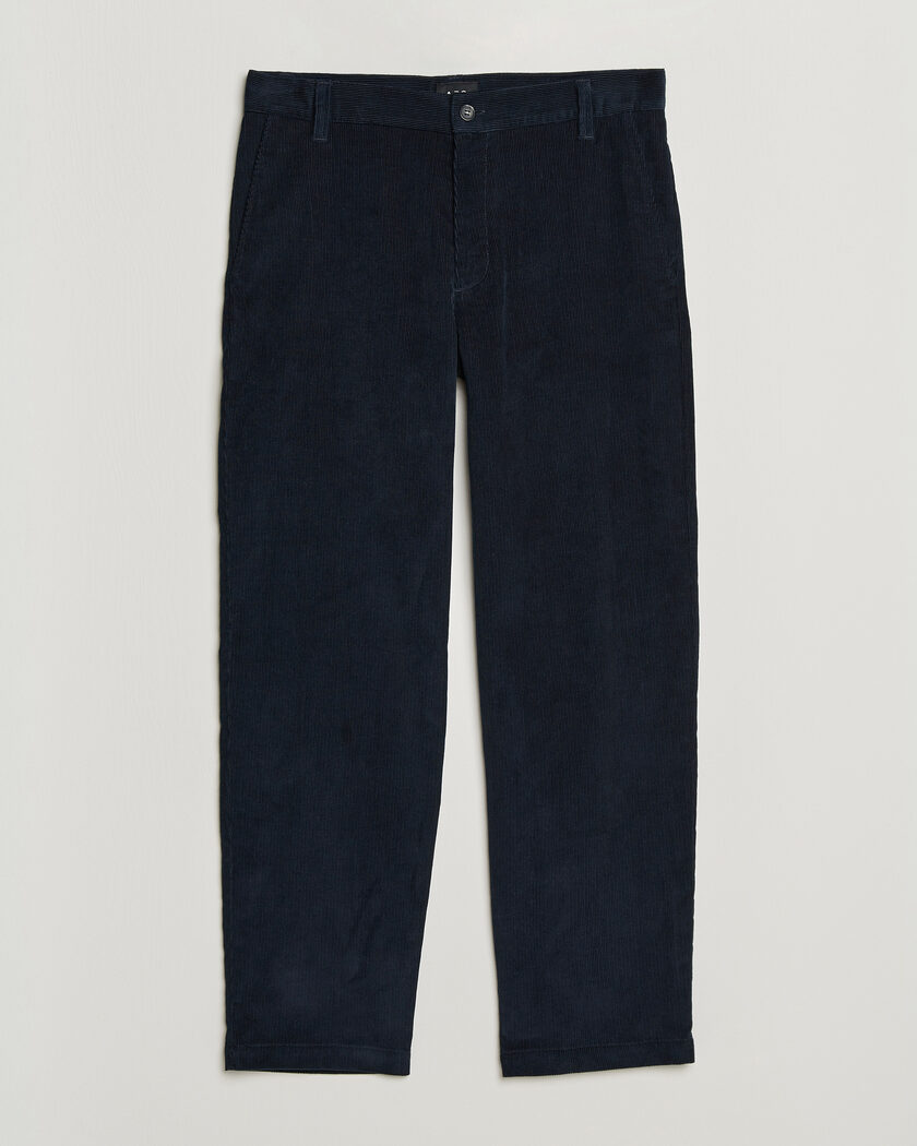 A.P.C. Lawrence Corduroy Trousers Dark Navy – Blå