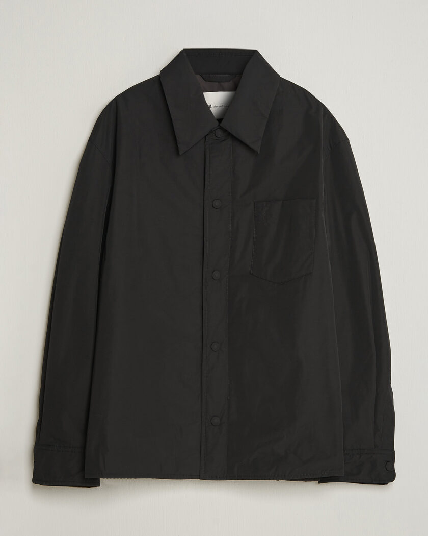 AMI Padded Shirt Jacket Black – Svart