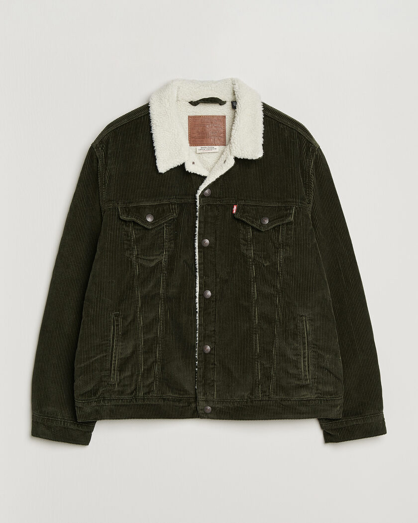 Levi's Type 3 Sherpa Trucker Rosin – Grønn