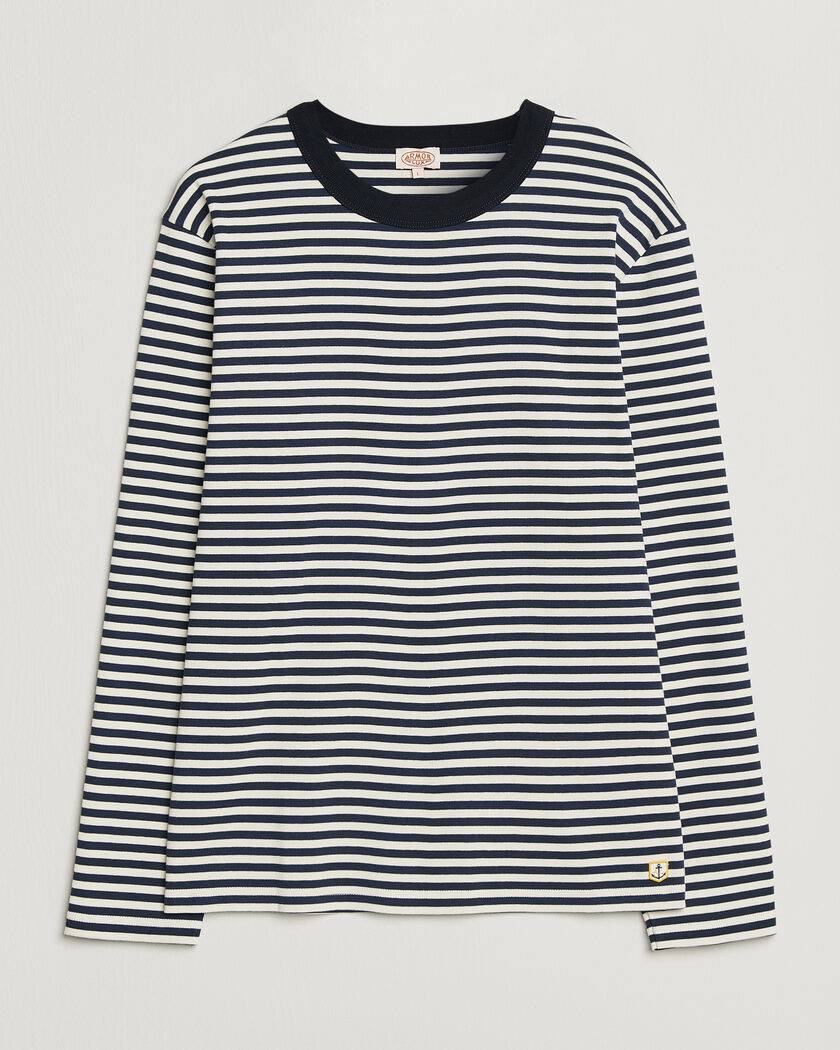 Armor-lux Héritage Striped Long Sleeve T-Shirt Marine/Milk – Flerfarget