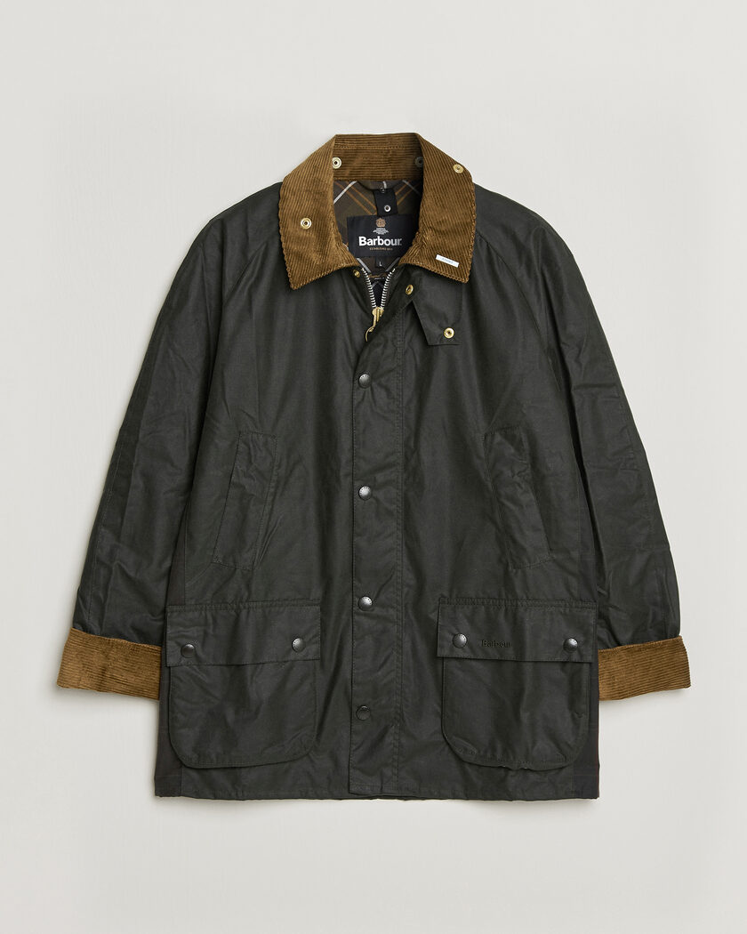 Barbour Lifestyle Icons Ashby Wax Jacket Sage – Grønn
