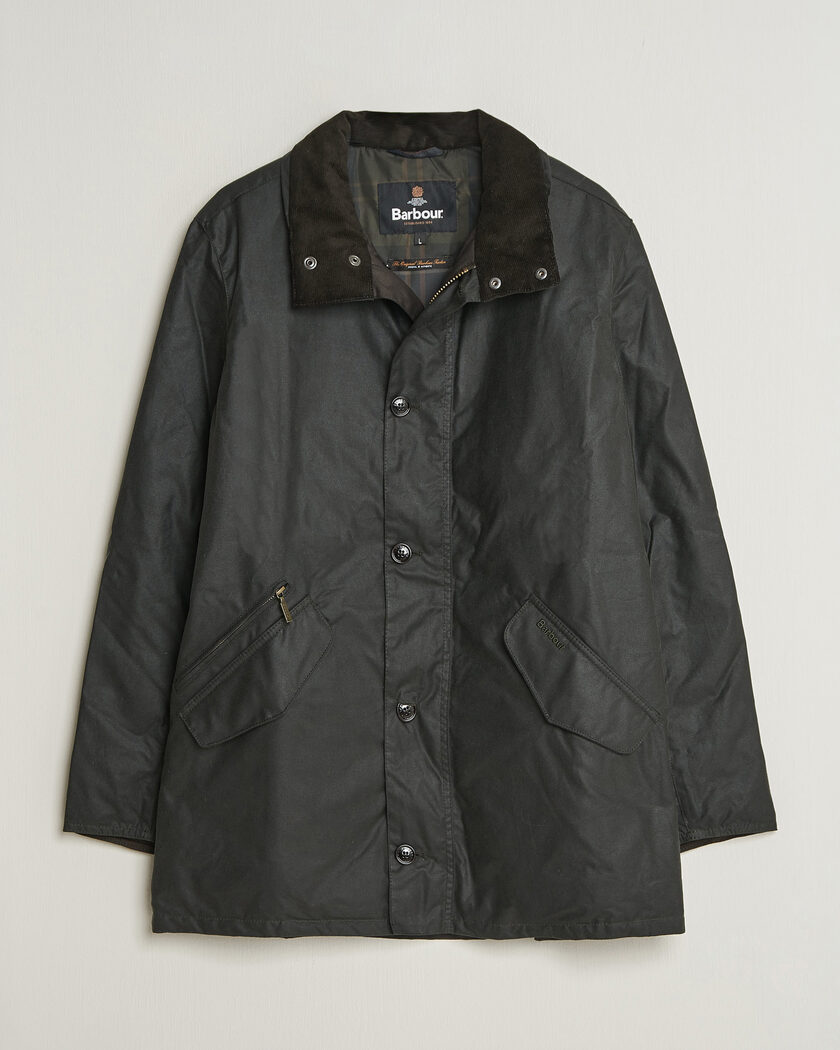 Barbour Lifestyle Modern Powell Wax Jacket Sage – Grønn