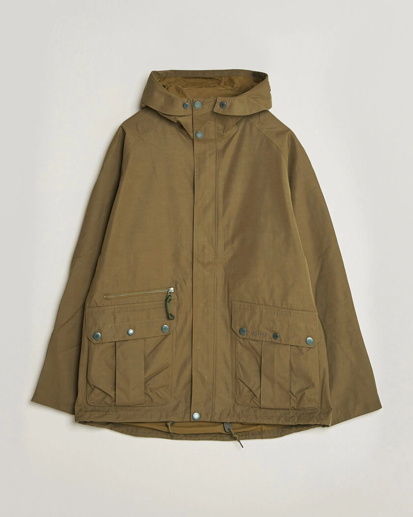 Barbour Lifestyle Re-Engineered Aikwood Waterproof Jacket Beech – Grønn