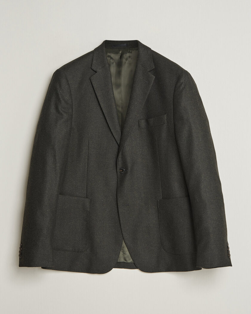 Barbour Lifestyle Fairford Herringbone Blazer Forest – Grønn