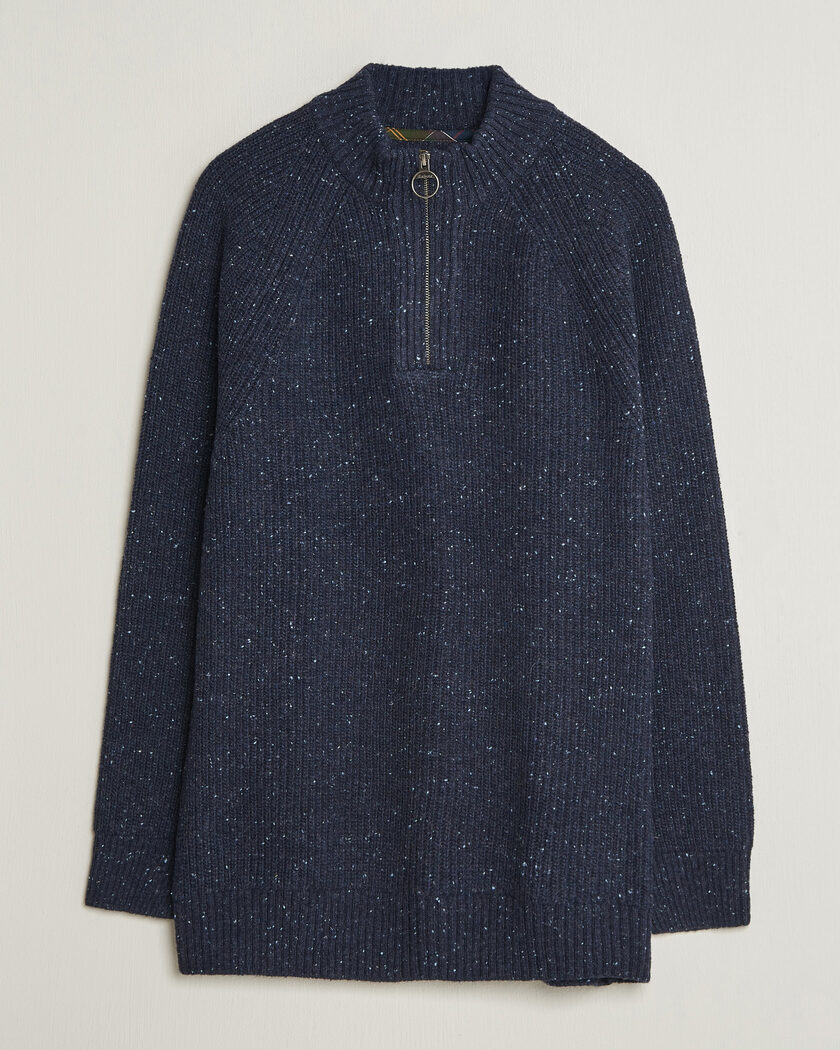 Barbour Lifestyle Essentials Donegal Half Zip Navy – Blå
