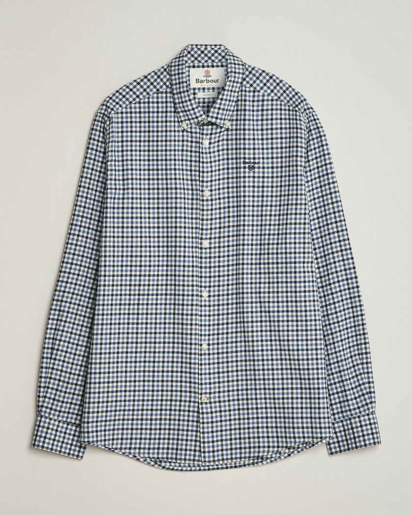 Barbour Lifestyle Flannel Check Shirt Shadow Classic – Grønn