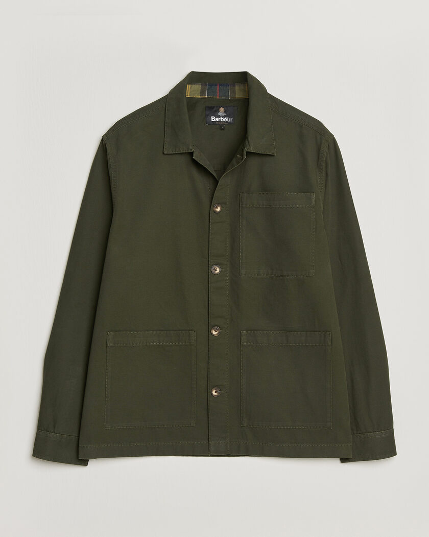 Barbour Lifestyle Tartan trimed Washed Overshirt Sage – Grønn