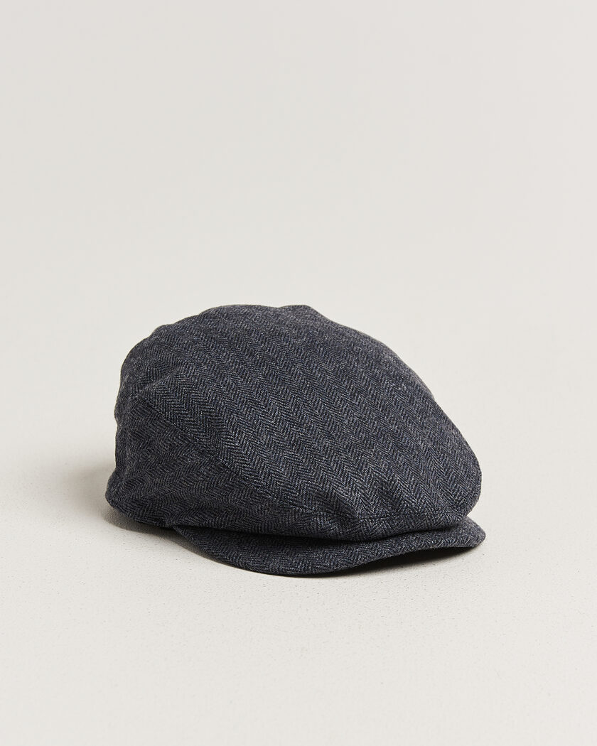 Barbour Lifestyle Barlow Herringbone Cap Navy – Blå