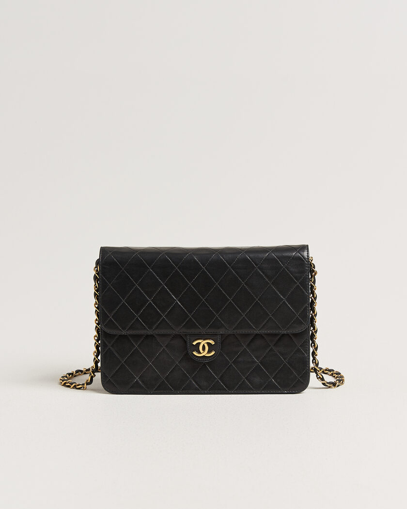 Chanel Pre-Owned Single Flap Bag Black – Svart