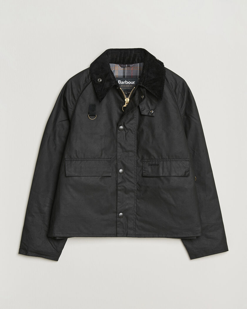 Barbour Heritage Spey Wax Jacket Black – Svart