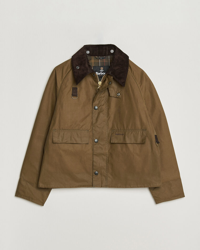 Barbour Heritage Spey Wax Jacket Sand – Grønn
