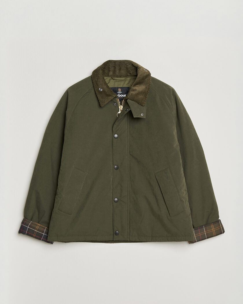 Barbour Heritage Padded Rollback Transport Jacket Olive – Grønn