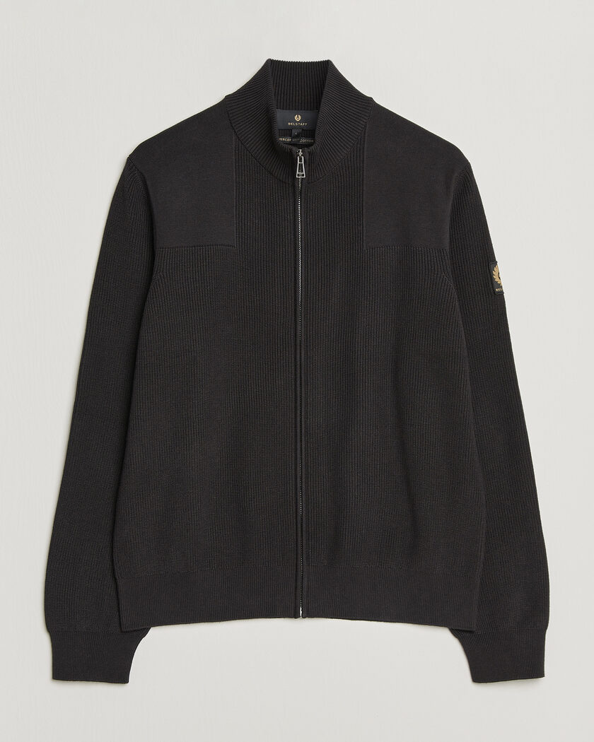 Belstaff Commander Knitted Full Zip Black – Svart