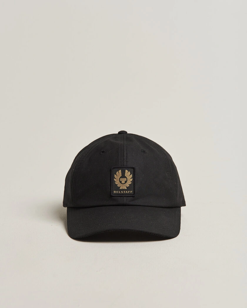 Belstaff Phoenix Wax Logo Cap Black – Svart