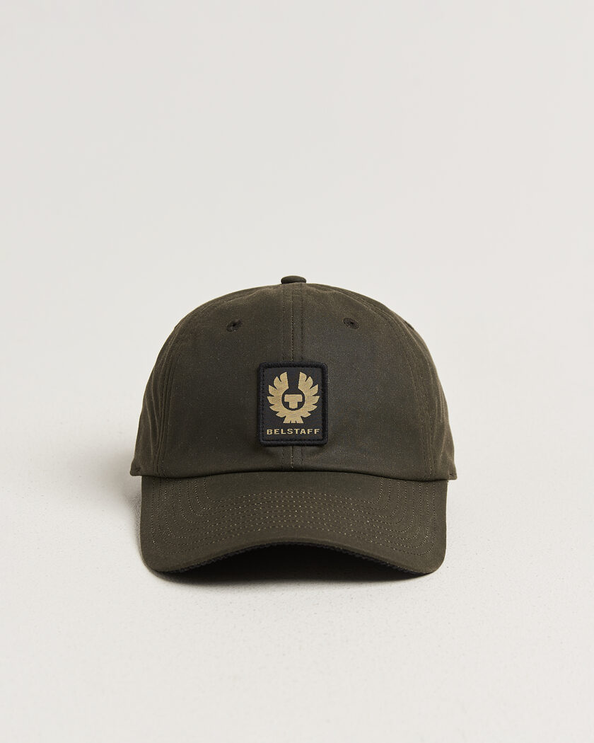 Belstaff Phoenix Wax Logo Cap Faded Olive – Grønn