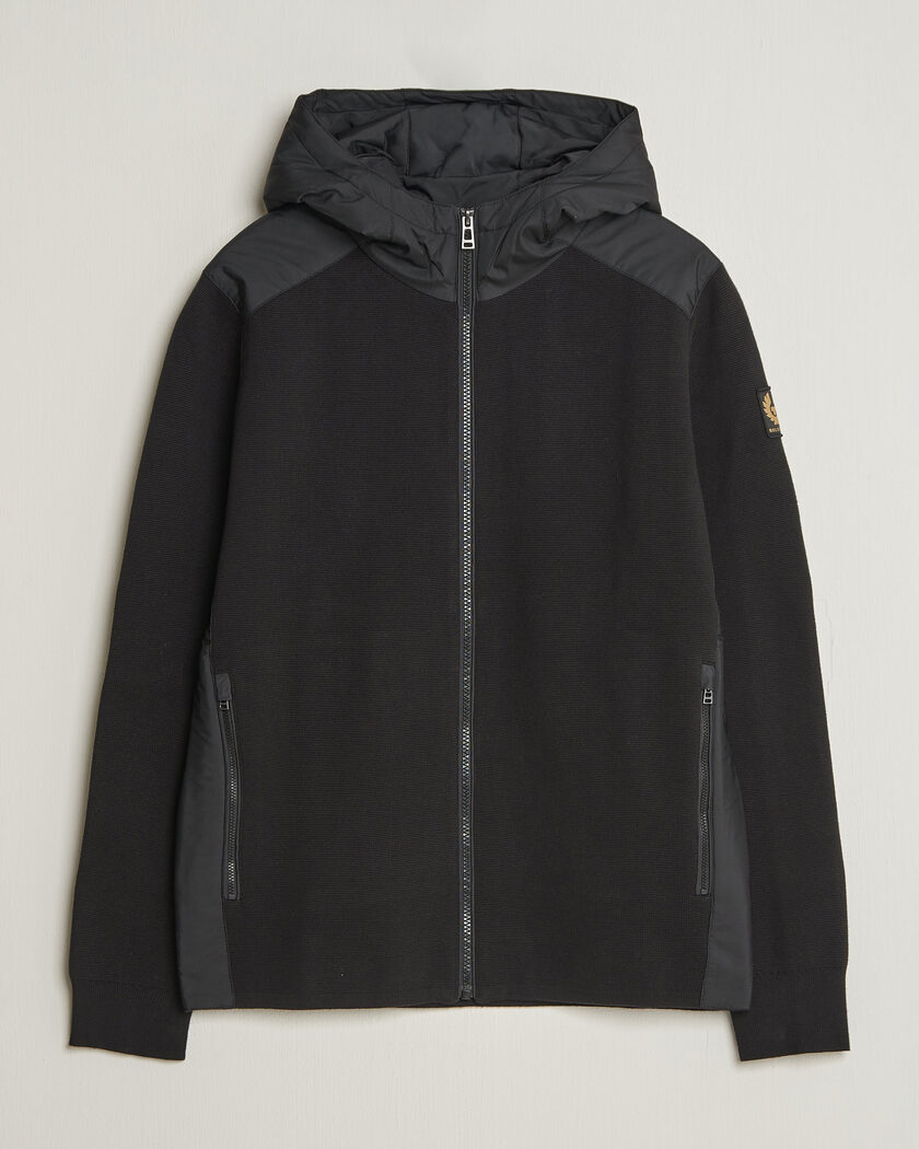 Belstaff Console Hooded Hybrid Jacket Black – Svart