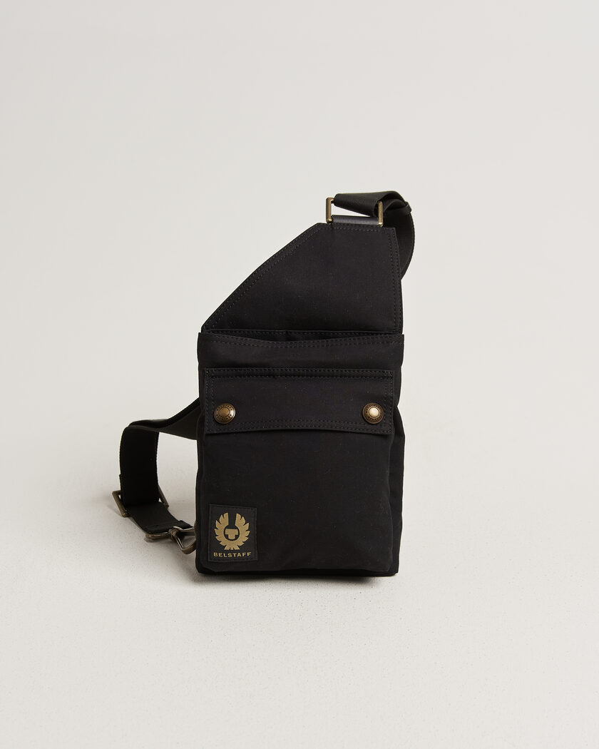 Belstaff Trailmaster Waxed Crossbody Bag Black – Svart