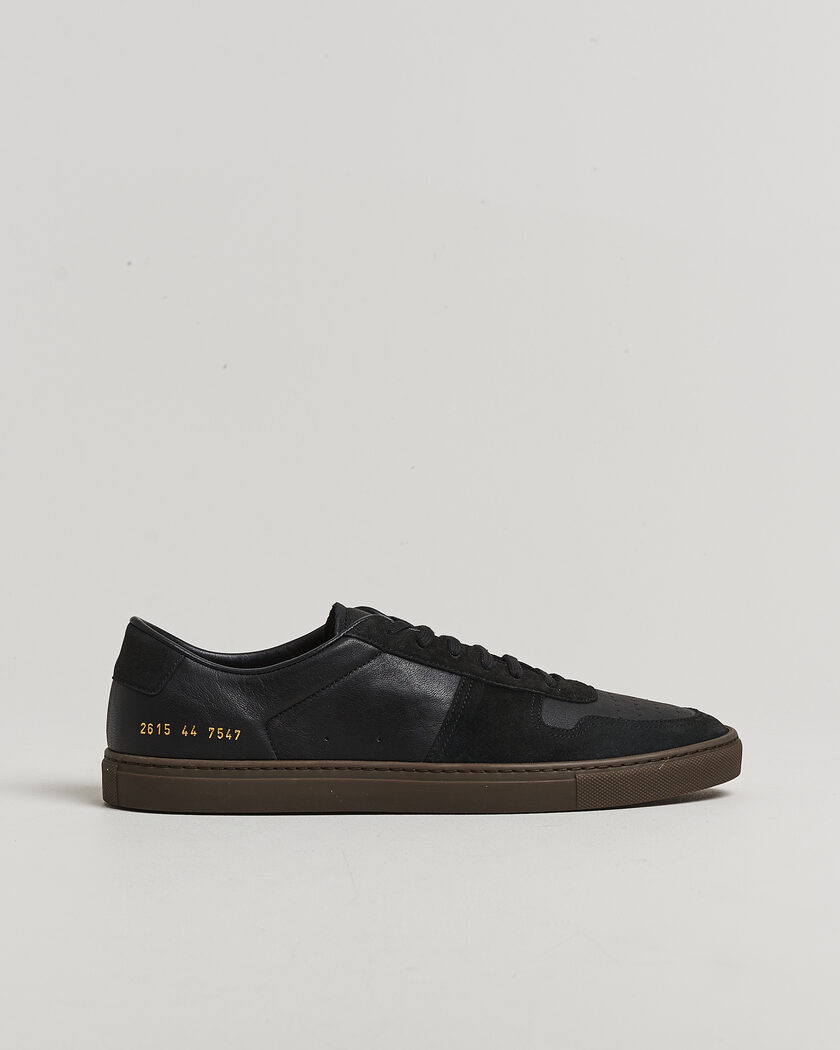 Common Projects Bball Duo Leather Sneaker Black – Svart