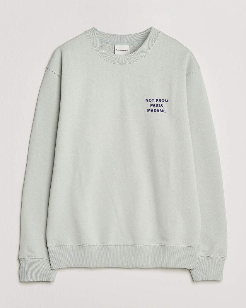 Drôle de Monsieur Bold Slogan Sweatshirt Grey – Grå
