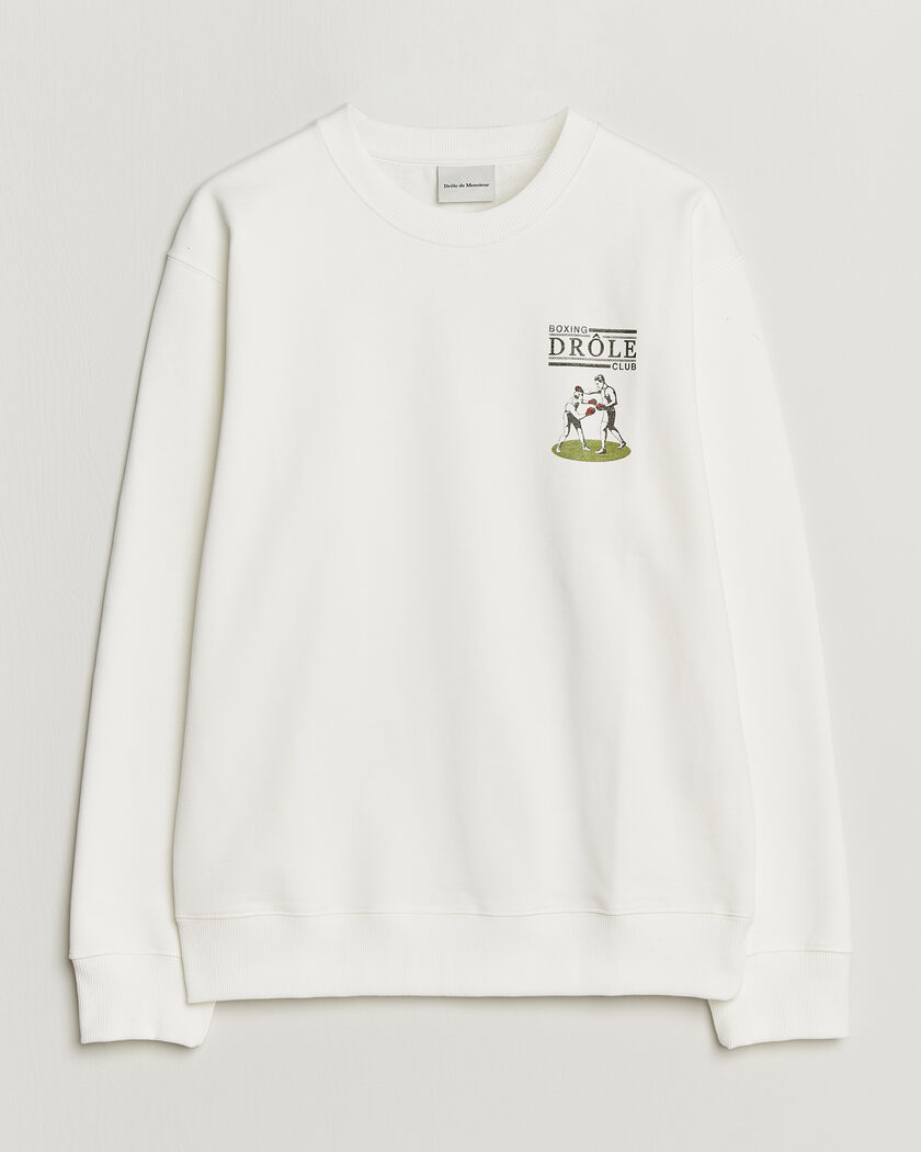 Drôle de Monsieur Boxers Sweatshirt Off White – Hvit