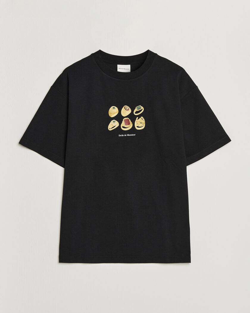Drôle de Monsieur Rings T-Shirt Black – Svart