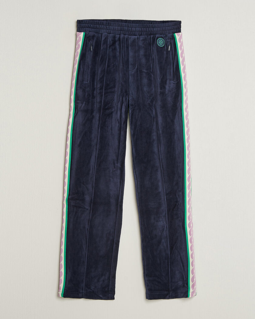 Drôle de Monsieur Survêtement Velours Track Pants Navy – Blå