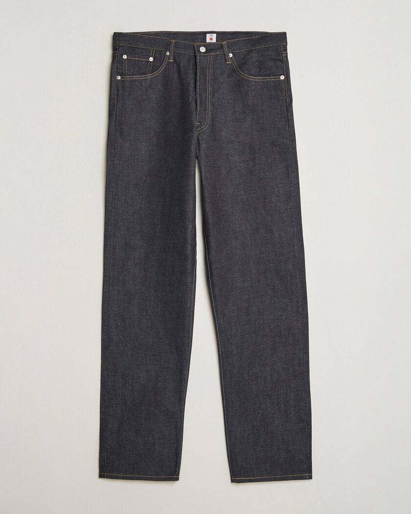 EDWIN Loose Straight Rainbow Selvage Jeans Unwashed – Blå