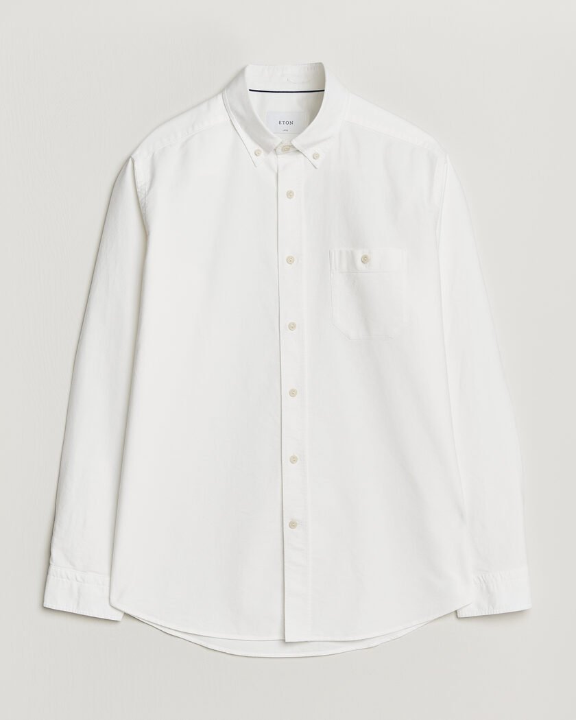 Eton Regular Fit Ivy Oxford Shirt White – Hvit