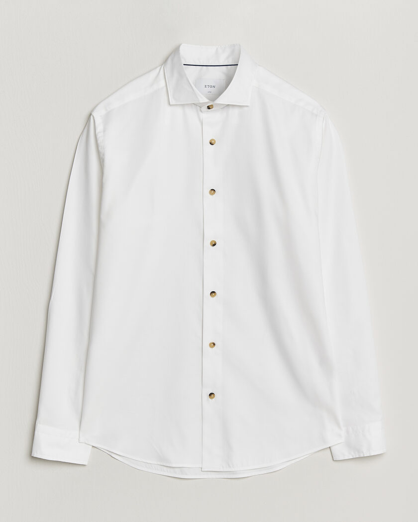 Eton Signature Oxford Shirt White – Hvit