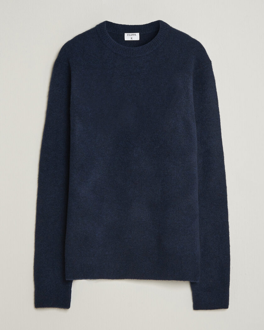 Filippa K Yak Knitted Sweater Navy – Blå