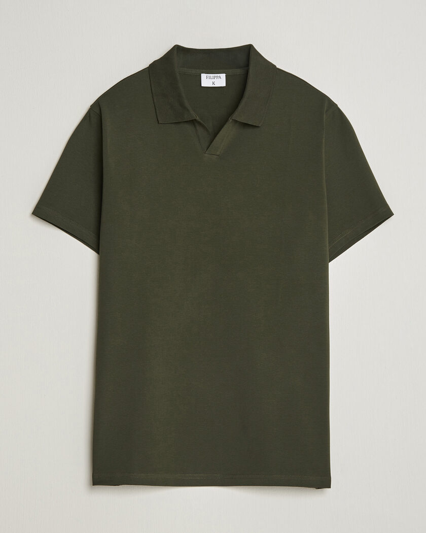 Filippa K Soft Lycra Polo T-Shirt Night Green – Grønn