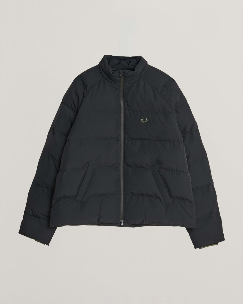 Fred Perry Raglan Sleeve Padded Jacket Black – Svart