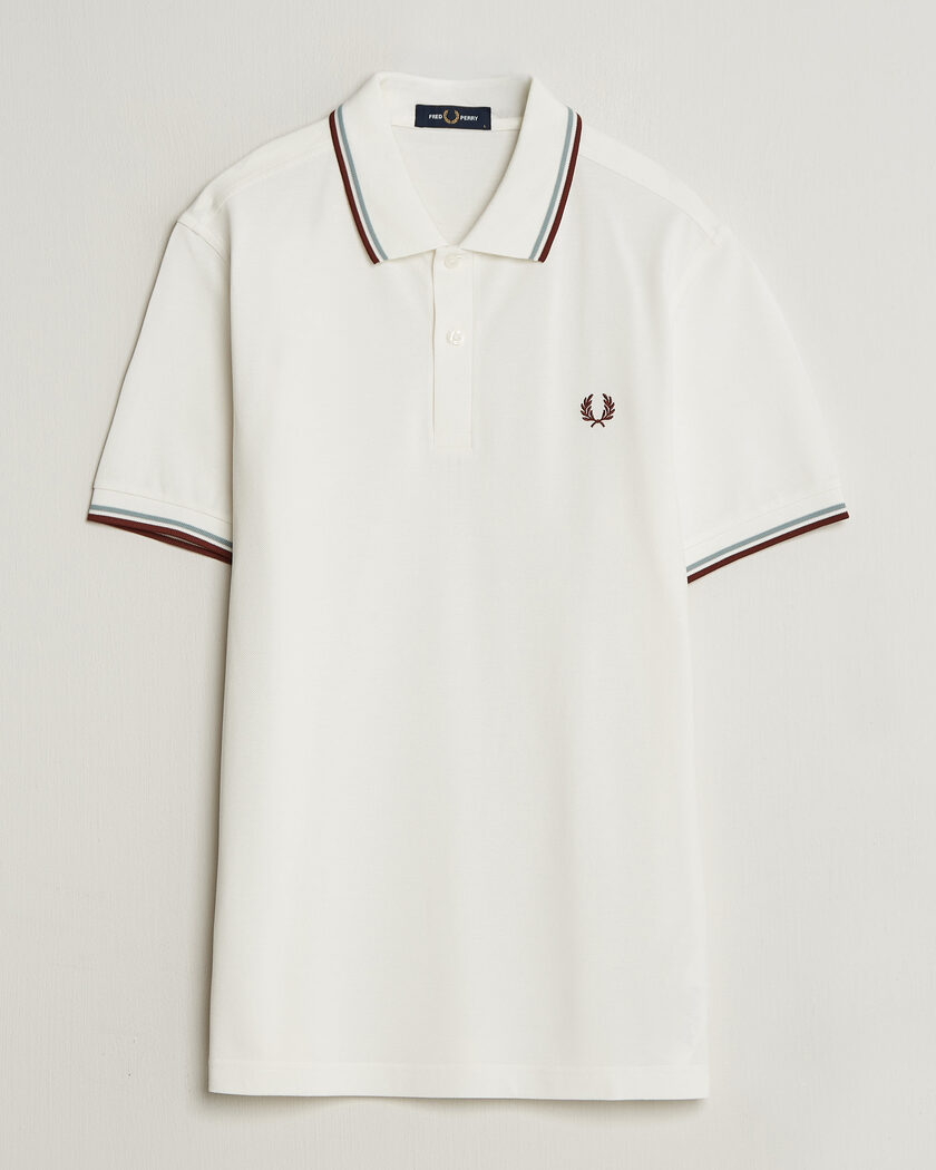 Fred Perry Twin Tipped Polo Shirt Ecru – Hvit