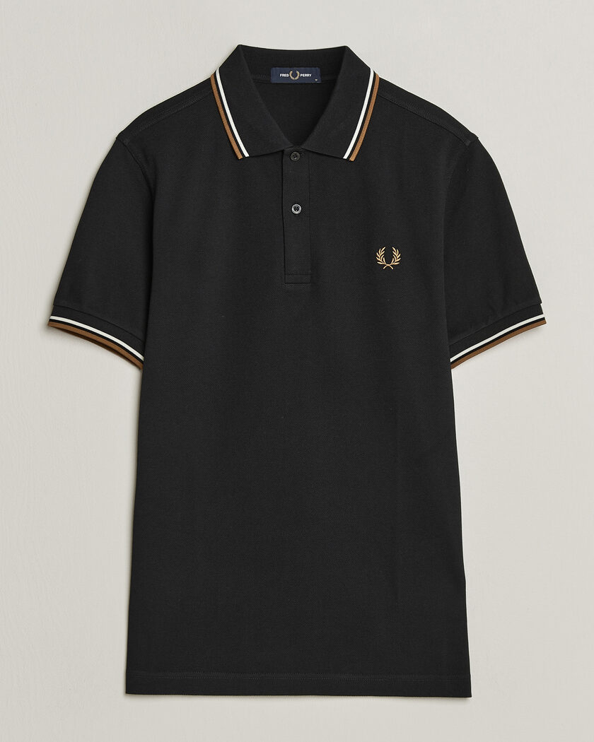 Fred Perry Twin Tipped Polo Shirt Black – Svart